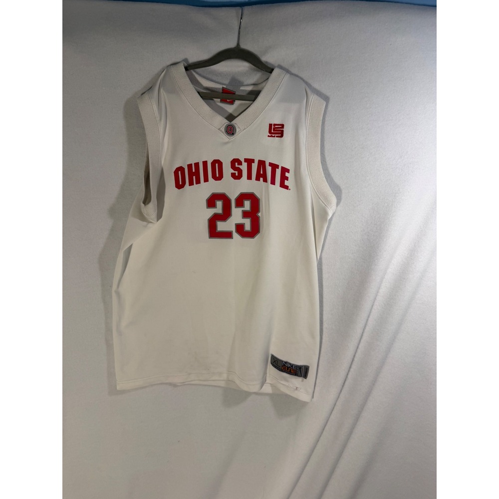 Nike Ohio State Buckeyes LeBron James #23 Basketball Jersey Mens XL White